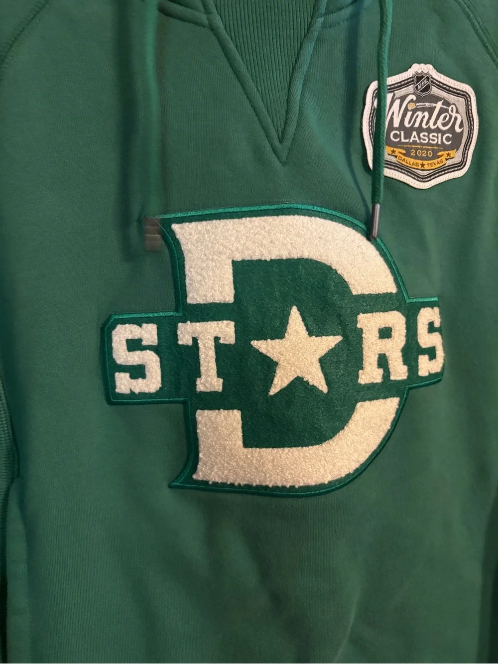 NHL Green Dallas Stars Crewneck Pullover Hoodie